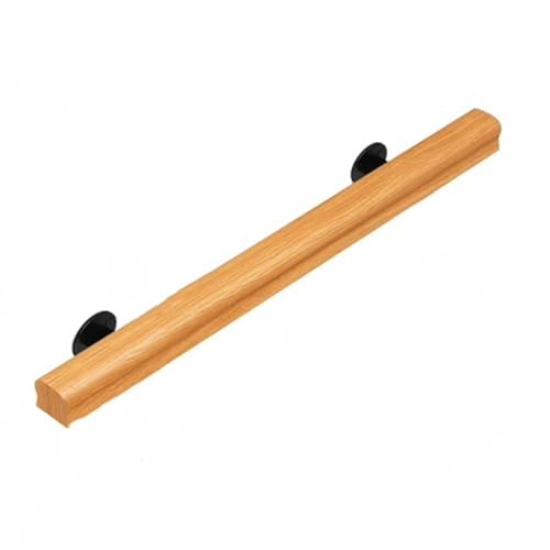 FGYAHOKN 50cm Holz Treppengeländer Für Innen, Holz Handlauf Geländer, Haltegriffe Rohrförmiges Handfußgeländer Sicherheitsgeländer Türgriff Handläufe Für Treppen, Seitliche Montage von FGYAHOKN