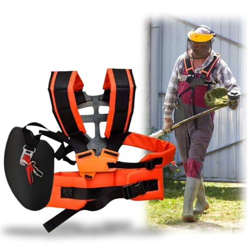 FGen Trimmer mit Gurt, Doppelschulter, verstellbarer Schultergurt für Rasenmäher, professionell, Schulterriemen, Freischneider, Doppelschulter, für Motorsense oder Gartenning FGen Trimmer mit Gurt, Doppelschulter, verstellbarer Schultergurt für Rasenmäher, professionell, Schulterriemen, Freischneider, Doppelschulter, für Motorsense oder Gartenning von FGen