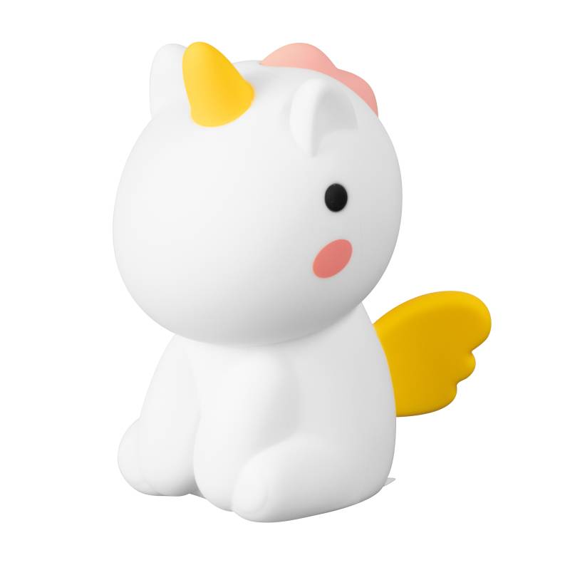 FH Lighting LED-Tischleuchte EMILY in Silikon weiß, Einhorn von FH Lighting