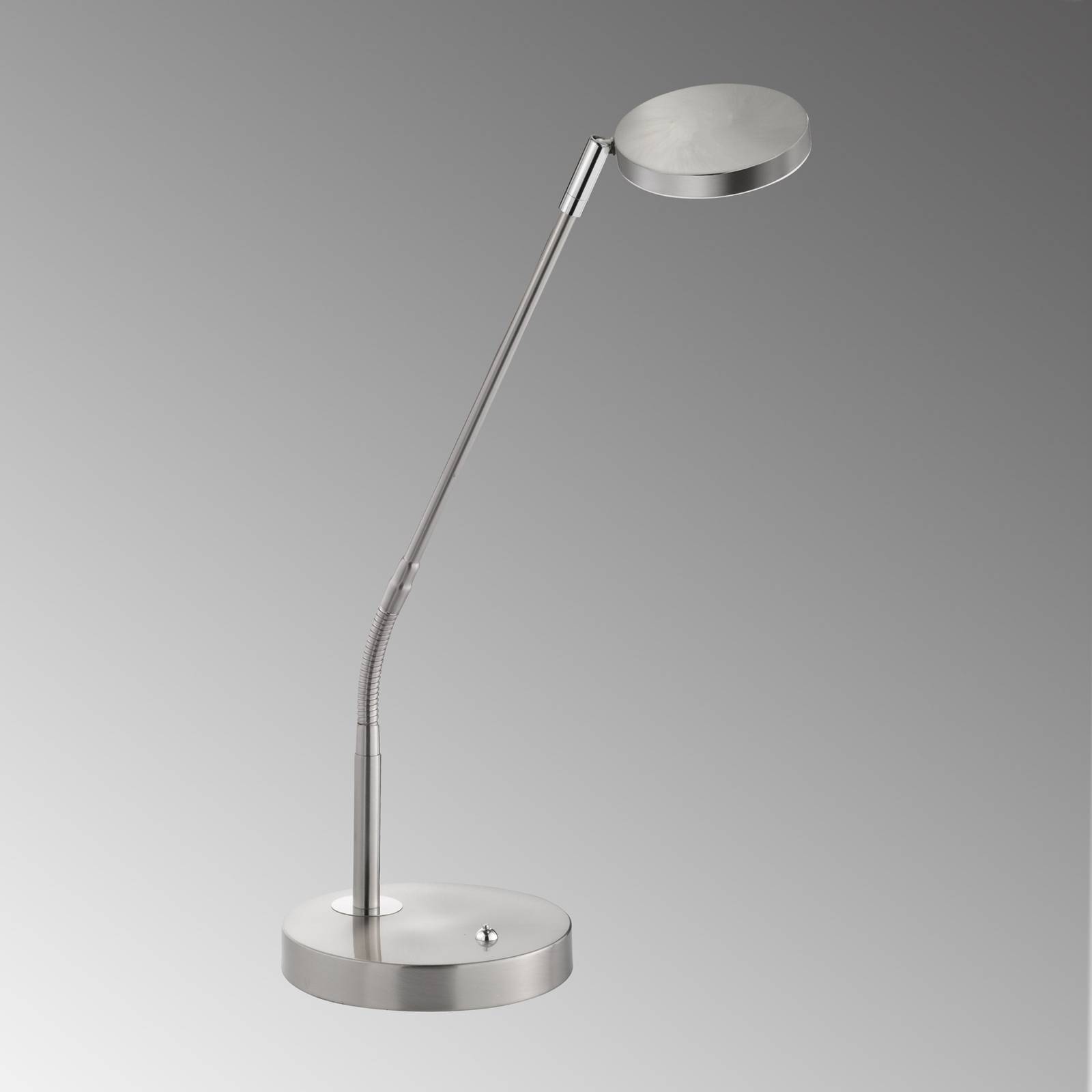 LED-Tischleuchte Lunia, dimmbar, nickel matt von FH Lighting