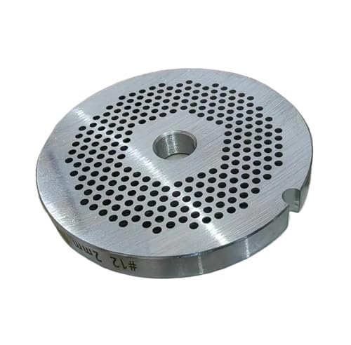 FHAJKTJB #12 Fleischwolfteile Küchenwerkzeug Edelstahl Grindering 69mm Scheiben Platte Poröser Rost 2mm Dicke 8mm von FHAJKTJB