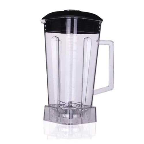 FHAJKTJB Quadratischer 2-Liter-Behälter, kompatibel mit Krug, Becherboden mit gezacktem Deckel for Smoothies-Klingen, kompatibel mit kommerziellen Mixer-Ersatzteilen von FHAJKTJB