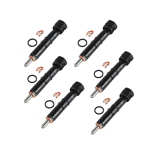 0432133864 6-teilige Injektoren, kompatibel mit 300 Marine-Injektoren, 1994–1998 Dodge 12 Ventile, 5,9 l Cummins + 50 PS Motorersatz von FHASDBNOY