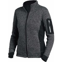 Marieke Strick-Fleece-Jacke Damen, anthrazit-schwarz, Gr. xs - anthrazit/schwarz - FHB von FHB