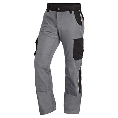 FHB Premium Bundhose Twill 300, 1 Stück, 26, grau / schwarz, 35-130430-1120-26 von FHB