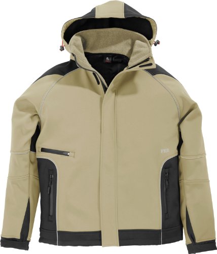 FHB Softshell Jacke Walter, größe XL, beige / schwarz, 78518-1320-XL von FHB