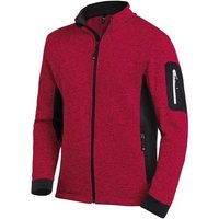 Arbeitsjacke Strick Fleece christoph 79595 3320 rot schwarz Gr. 2XL - FHB von FHB