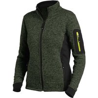FHB - Arbeitsjacke Strick Fleece marieke 79596 1520 oliv schwarz Gr. 2XL von FHB