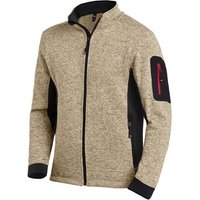 FHB Arbeitsjacke Strick Fleece CHRISTOPH 79595 1320 beige schwarz Gr. XS von FHB