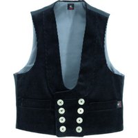 FHB HEINER Zunftweste Trenkercord schwarz Gr. 54 von FHB