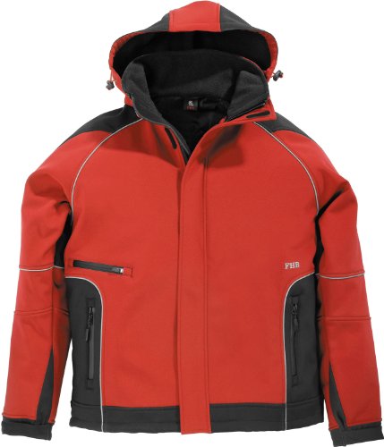 FHB Softshell Jacke Walter, größe XL, rot / schwarz, 78518-3320-XL von FHB