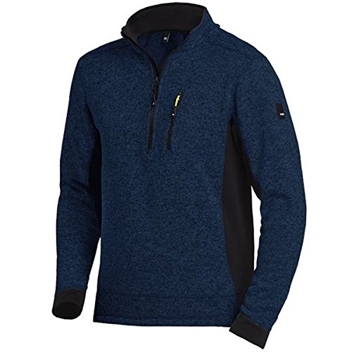 FHB Strick-Fleece-Troyer "Patrick" Größe 2XL, 1 Stück, marine blau/schwarz, 79597-1620-2XL von FHB