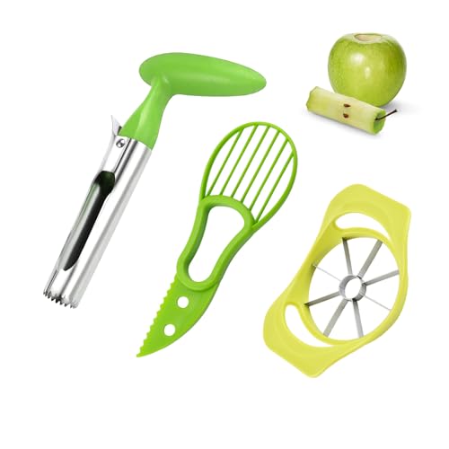 FHBHJNATC 3 Stück Apfelschneider, Apfelentkerner, Apfelteiler,Apfelschneider Edelstahl/Apfelentkerner Apfelausstecher/Apfelausstecher Edelstahl FHBHJNATC 3 Stück Apfelschneider, Apfelentkerner, Apfelteiler,Apfelschneider Edelstahl/Apfelentkerner Apfelausstecher/Apfelausstecher Edelstahl von FHBHJNATC