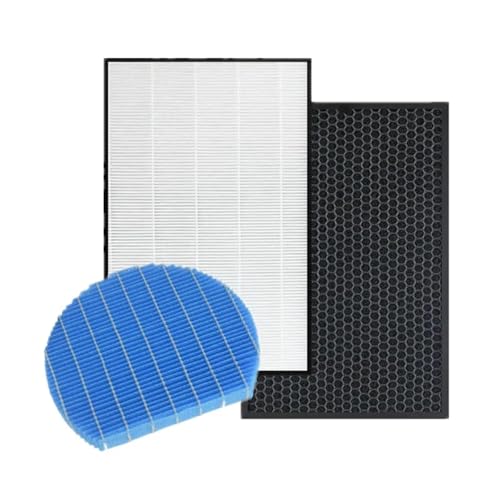 1 Set (3 Stück) Filter, Kompatibel Mit Sharp, Luftreiniger KC-D40E-W KC-D40E KC-E50 KC-D50 KC-F50 Hepa-Kohle-Befeuchtungsfilter FZ-D40HFE FZ-D50HFE FZ von FHBNNYRPH