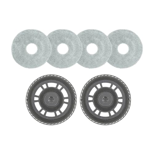 Kompatibel Mit Dreame, X30 Ultra, L10s Pro Ultra Heat, X40 Ultra, S30 Pro Ultra Roboter-Staubsauger, Ersatzteile, Zubehör, Mopphalterhalterung(2x Bracket+4x mop) von FHBNNYRPH