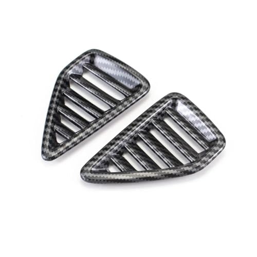 FHCBUTAE Für Peugeot 208 2020 2021 2022 2023 2024 2025 ABS Carbon Fiber Klimaanlage Outlet AC Vent Rahmen Trim Abdeckung Innen Dekorative Auto-Klimaanlagen-Entlüftungsauslass(Upper 2 Pieces) von FHCBUTAE