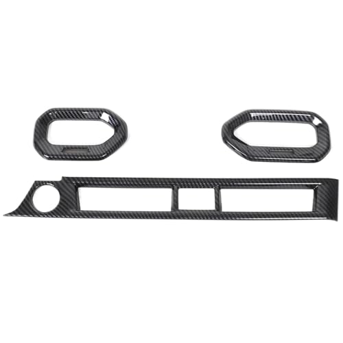 FHCBUTAE Für Pilot 2023 2024 ABS Carbon Fiber Center Console Dashboard Air Outlet Rahmen Trim Auto-Klimaanlagen-Entlüftungsauslass FHCBUTAE Für Pilot 2023 2024 ABS Carbon Fiber Center Console Dashboard Air Outlet Rahmen Trim Auto-Klimaanlagen-Entlüftungsauslass von FHCBUTAE
