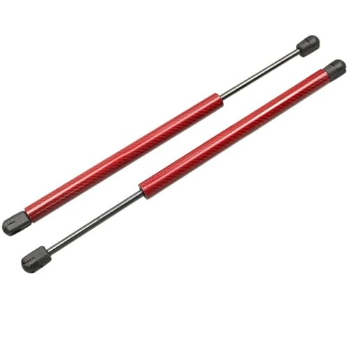 FHCBUTAE Heckklappendämpfer Für VW Für Polo Mk5 6R 6C 61 2009-2017 Schrägheck Heckklappe Kofferraumdämpfer Gasdruckfedern Hubunterstützung Federdämpfer Stützstange Heckklappe(Red Carbon Fiber) von FHCBUTAE