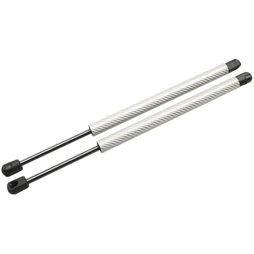 FHCBUTAE Heckklappendämpfer Für VW Für Polo Mk5 6R 6C 61 2009-2017 Schrägheck Heckklappe Kofferraumdämpfer Gasdruckfedern Hubunterstützung Federdämpfer Stützstange Heckklappe(Silver Carbon Fiber) von FHCBUTAE