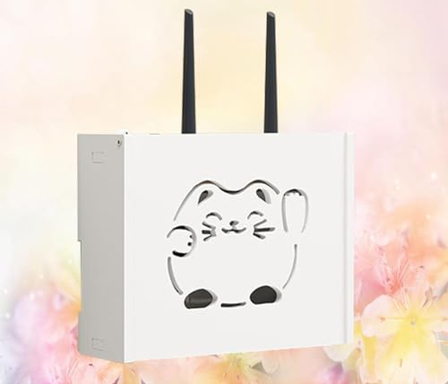 Router Schrank Schmal,Wall Storage Box Router Box Weiß Holz Steckdosen Verstecken Deko Wandmontierte Regale,A-22x20x8.5cm Router Schrank Schmal,Wall Storage Box Router Box Weiß Holz Steckdosen Verstecken Deko Wandmontierte Regale,A-22x20x8.5cm von FHCSAO