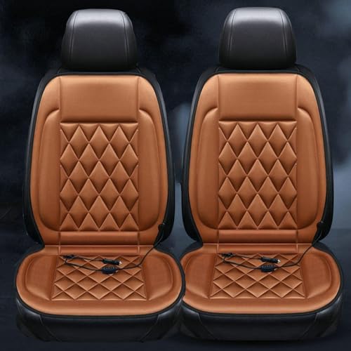 Sitzheizung Auto Auflage 12v,Universal 2er Set Heizdecke FüR Auto Autositzschoner Vordersitz 2er Set,Brown Sitzheizung Auto Auflage 12v,Universal 2er Set Heizdecke FüR Auto Autositzschoner Vordersitz 2er Set,Brown von FHCSAO