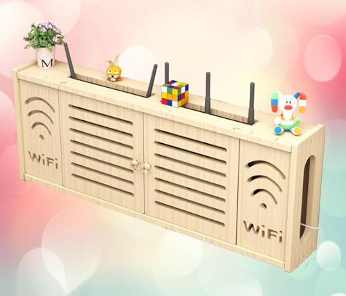 Wandregal für WLAN-Router Kleines Regal für WLAN Router Steckdose Verstecken An Der Wand Schwimmende Regal Halterungen,C-71x28cm Wandregal für WLAN-Router Kleines Regal für WLAN Router Steckdose Verstecken An Der Wand Schwimmende Regal Halterungen,C-71x28cm von FHCSAO