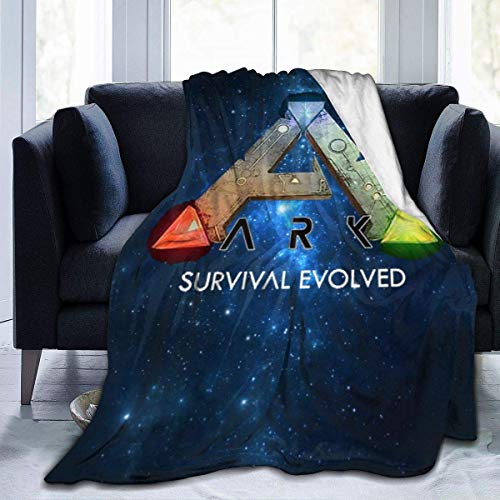 FHDSF ARK Survival Evolved Decke Flannel Fleece Size Lightweight Cozy Couch Bed Soft and Warm Plush Quilt for Thanksgiving, Halloween, 80"x60" von FHDSF