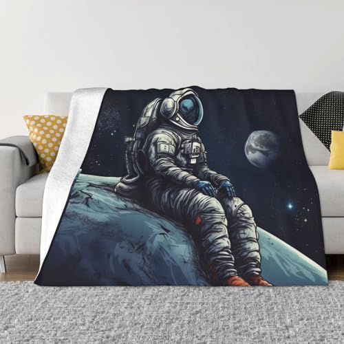 Astronauten-Decke und Überwürfe, ultraweich, Mikrofleece, Überwurf, leicht, Flanell, Klimaanlage, Decken, für alle Jahreszeiten, warme Plüsch-Bettdecken für Sofa, Couch, 203,2 x 152,4 cm Astronauten-Decke und Überwürfe, ultraweich, Mikrofleece, Überwurf, leicht, Flanell, Klimaanlage, Decken, für alle Jahreszeiten, warme Plüsch-Bettdecken für Sofa, Couch, 203,2 x 152,4 cm von FHEBNDS