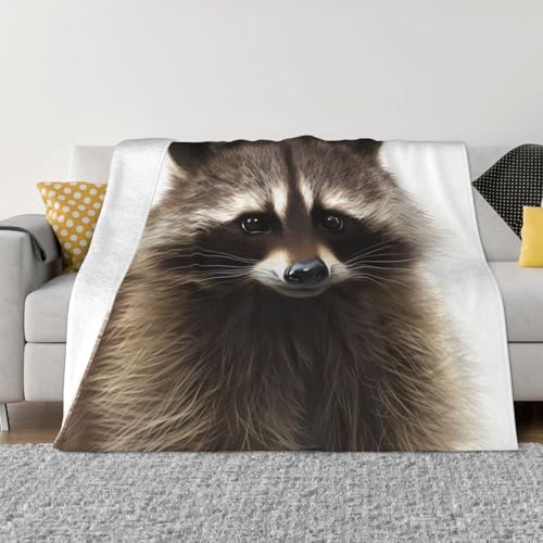 Behaarte Waschbär-Decke und Überwürfe, ultraweich, Mikrofleece, Überwurf, leicht, Flanell, Klimaanlage, Decken, für alle Jahreszeiten, warme Plüsch-Bettdecken für Sofa, Couch, 203,2 x 152,4 cm Behaarte Waschbär-Decke und Überwürfe, ultraweich, Mikrofleece, Überwurf, leicht, Flanell, Klimaanlage, Decken, für alle Jahreszeiten, warme Plüsch-Bettdecken für Sofa, Couch, 203,2 x 152,4 cm von FHEBNDS