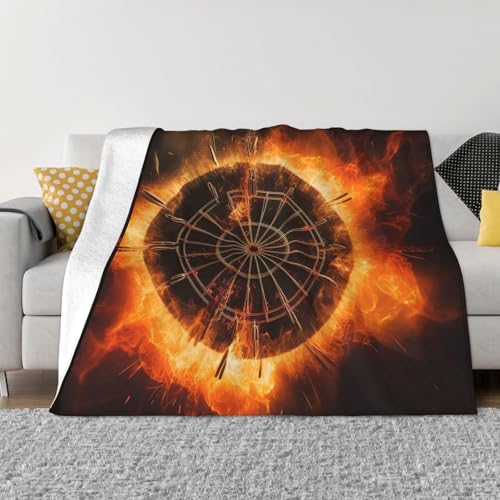Dartscheibendecke und -überwurf, ultraweich, Mikrofleece, leicht, Flanell, Klimaanlage, Decken, für alle Jahreszeiten, warme Plüsch-Bettdecken für Sofa, Couch, 203,2 x 152,4 cm Dartscheibendecke und -überwurf, ultraweich, Mikrofleece, leicht, Flanell, Klimaanlage, Decken, für alle Jahreszeiten, warme Plüsch-Bettdecken für Sofa, Couch, 203,2 x 152,4 cm von FHEBNDS