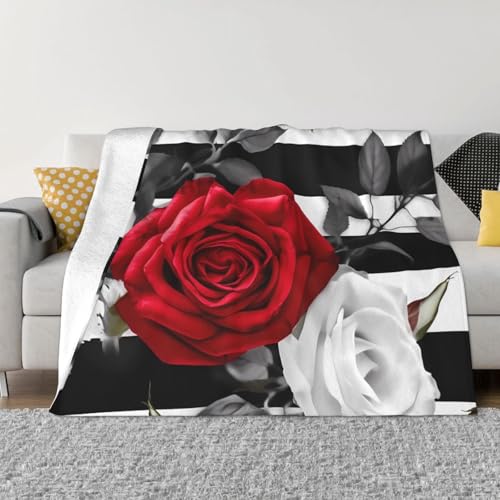 Decke und Überwürfe aus ultraweichem Mikrofleece, leicht, Flanell, Klimaanlage, für alle Jahreszeiten, warme Plüsch-Bettdecken für Sofa, Couch, 101,6 x 76,2 cm von FHEBNDS