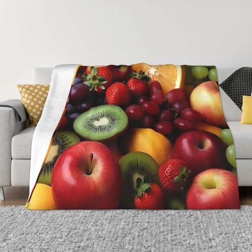 Decke und Überwürfe für frisches Obst und Gemüse, ultraweich, Mikrofleece, leicht, Flanell, Klimaanlage, Decken, für alle Jahreszeiten, warme Plüsch-Bettdecken für Sofa, Couch, 152,4 x 127 cm Decke und Überwürfe für frisches Obst und Gemüse, ultraweich, Mikrofleece, leicht, Flanell, Klimaanlage, Decken, für alle Jahreszeiten, warme Plüsch-Bettdecken für Sofa, Couch, 152,4 x 127 cm von FHEBNDS