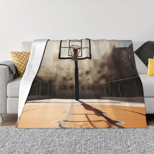 Erstaunliche Basketballplatzdecke und -überwürfe, ultraweiche Micro-Fleece-Überwurfdecke, leicht, Flanell, Klimaanlage, Decken, für alle Jahreszeiten, warme Plüsch-Bettdecken für Sofa, Couch, 203,2 x Erstaunliche Basketballplatzdecke und -überwürfe, ultraweiche Micro-Fleece-Überwurfdecke, leicht, Flanell, Klimaanlage, Decken, für alle Jahreszeiten, warme Plüsch-Bettdecken für Sofa, Couch, 203,2 x von FHEBNDS