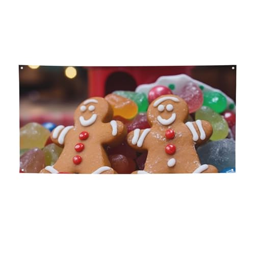 Lebkuchenmann-Süßigkeiten-Banner, Druck für drinnen und draußen, Party-Banner und Schilder, personalisiertes Poster, Foto-Hintergrund, für Business, Abschlussfeier, Hochzeit, Veranstaltung, Dekoration Lebkuchenmann-Süßigkeiten-Banner, Druck für drinnen und draußen, Party-Banner und Schilder, personalisiertes Poster, Foto-Hintergrund, für Business, Abschlussfeier, Hochzeit, Veranstaltung, Dekoration von FHEBNDS