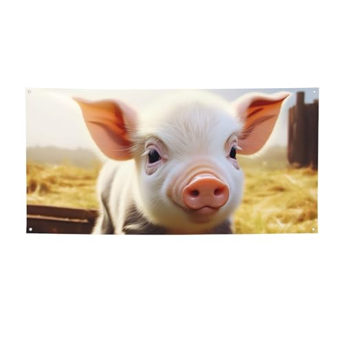 Niedliches Bauernhof-Tier-Banner, Druck für drinnen und draußen, Party-Banner und Schilder, personalisiertes Poster, Foto-Hintergrund, für Geschäftsabschluss, Hochzeit, Veranstaltung, Dekoration von FHEBNDS