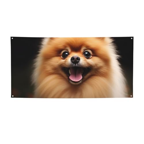 Pomeranian Banner Druck Indoor Outdoor Flagge Party Banner und Schilder personalisiert Poster Foto Hintergrund für Business Abschluss Hochzeit Event Dekoration Medium von FHEBNDS