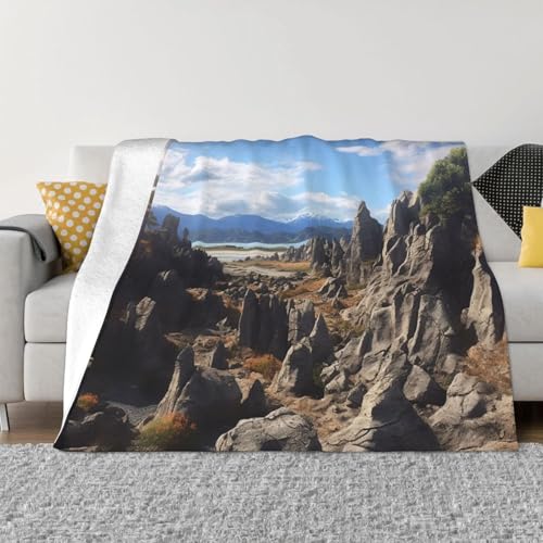 Rocks Scenic Decke und Überwürfe, ultraweich, Mikrofleece, Überwurf, Decke, leicht, Flanell, Klimaanlage, Decken, für alle Jahreszeiten, warme Plüsch-Bettdecken für Sofa, Couch, 101,6 x 76,2 cm Rocks Scenic Decke und Überwürfe, ultraweich, Mikrofleece, Überwurf, Decke, leicht, Flanell, Klimaanlage, Decken, für alle Jahreszeiten, warme Plüsch-Bettdecken für Sofa, Couch, 101,6 x 76,2 cm von FHEBNDS