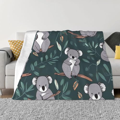 Schöne Koala-Decke und Überwürfe, ultraweich, Mikrofleece, Überwurf, leicht, Flanell, Klimaanlage, Decken, für alle Jahreszeiten, warme Plüsch-Bettdecken für Sofa, Couch, 101,6 x 76,2 cm Schöne Koala-Decke und Überwürfe, ultraweich, Mikrofleece, Überwurf, leicht, Flanell, Klimaanlage, Decken, für alle Jahreszeiten, warme Plüsch-Bettdecken für Sofa, Couch, 101,6 x 76,2 cm von FHEBNDS