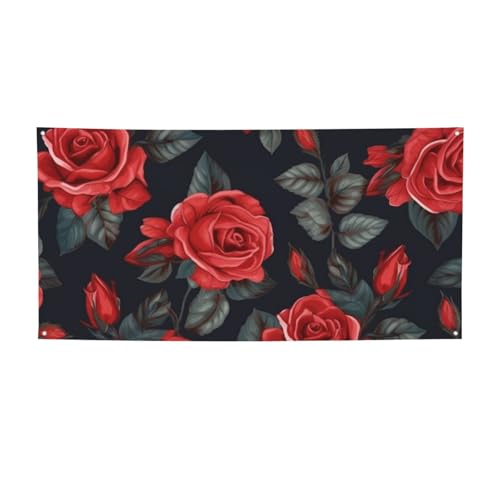 Schöne rote Rose Blumen Banner Druck Indoor Outdoor Flagge Party Banner und Schilder personalisiert Poster Foto Hintergrund für Business Abschluss Hochzeit Event Dekoration Medium Schöne rote Rose Blumen Banner Druck Indoor Outdoor Flagge Party Banner und Schilder personalisiert Poster Foto Hintergrund für Business Abschluss Hochzeit Event Dekoration Medium von FHEBNDS