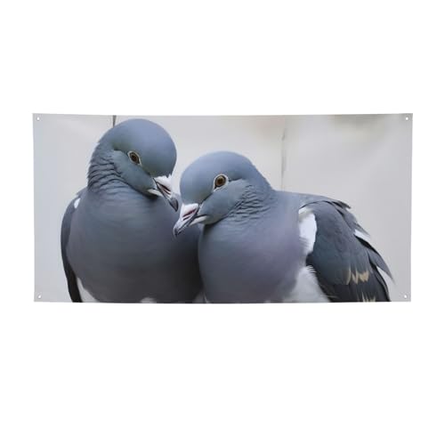 Tauben-Banner, Druck für drinnen und draußen, Party-Banner und Schilder, personalisiertes Poster, Foto-Hintergrund, für Business, Abschlussfeier, Hochzeit, Veranstaltung, Dekoration, Größe M Tauben-Banner, Druck für drinnen und draußen, Party-Banner und Schilder, personalisiertes Poster, Foto-Hintergrund, für Business, Abschlussfeier, Hochzeit, Veranstaltung, Dekoration, Größe M von FHEBNDS