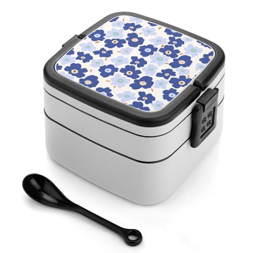 Doppelschichtige Bento-Box, 1000 ml, PP-Bento-Box mit Löffel, auslaufsicher, tragbar für Arbeit, Reisen, Camping, ideal für Großbritannien und Europa [1000 ml insgesamt, 450 ml obere, 550 ml untere Doppelschichtige Bento-Box, 1000 ml, PP-Bento-Box mit Löffel, auslaufsicher, tragbar für Arbeit, Reisen, Camping, ideal für Großbritannien und Europa [1000 ml insgesamt, 450 ml obere, 550 ml untere von FHEDMN