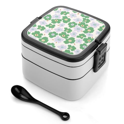 Doppelschichtige Bento-Box, 1000 ml, PP-Bento-Box mit Löffel, auslaufsicher, tragbar für Arbeit, Reisen, Camping, ideal für Großbritannien und Europa [1000 ml insgesamt, 450 ml obere, 550 ml untere Doppelschichtige Bento-Box, 1000 ml, PP-Bento-Box mit Löffel, auslaufsicher, tragbar für Arbeit, Reisen, Camping, ideal für Großbritannien und Europa [1000 ml insgesamt, 450 ml obere, 550 ml untere von FHEDMN