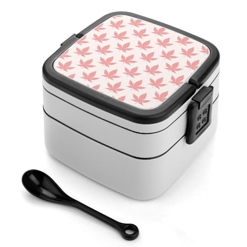 Doppelschichtige Bento-Box, 1000 ml, PP-Bento-Box mit Löffel, auslaufsicher, tragbar für Arbeit, Reisen, Camping, ideal für Großbritannien und Europa [1000 ml insgesamt, 450 ml obere, 550 ml untere Doppelschichtige Bento-Box, 1000 ml, PP-Bento-Box mit Löffel, auslaufsicher, tragbar für Arbeit, Reisen, Camping, ideal für Großbritannien und Europa [1000 ml insgesamt, 450 ml obere, 550 ml untere von FHEDMN