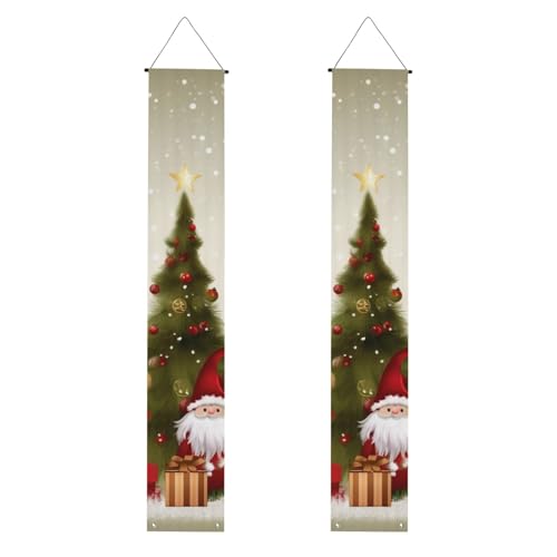 2 Stück Frohe Weihnachten Veranda Banner Haustür Schild Elegante Heimdekoration Hängende Flaggen Veranda Schild Willkommensbanner für Outdoor Indoor Urlaub Supplies 180 x 30 cm 2 Stück Frohe Weihnachten Veranda Banner Haustür Schild Elegante Heimdekoration Hängende Flaggen Veranda Schild Willkommensbanner für Outdoor Indoor Urlaub Supplies 180 x 30 cm von FHEDVBN