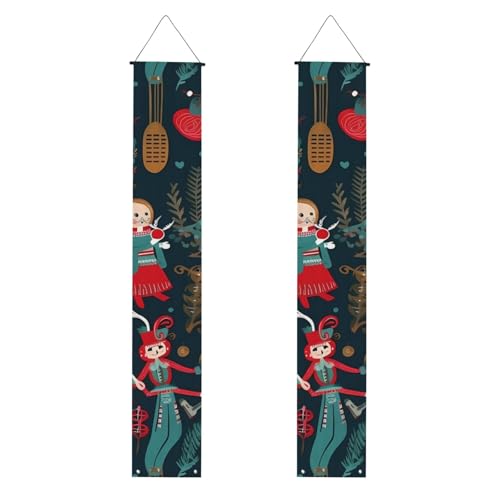 2 Stück Nussknacker Ballett Xmas Dance Veranda Banner Haustür Schild Elegante Heimdekoration Hängende Flaggen Veranda Schild Willkommensbanner für Outdoor Indoor Urlaub Supplies 180 x 30 cm 2 Stück Nussknacker Ballett Xmas Dance Veranda Banner Haustür Schild Elegante Heimdekoration Hängende Flaggen Veranda Schild Willkommensbanner für Outdoor Indoor Urlaub Supplies 180 x 30 cm von FHEDVBN