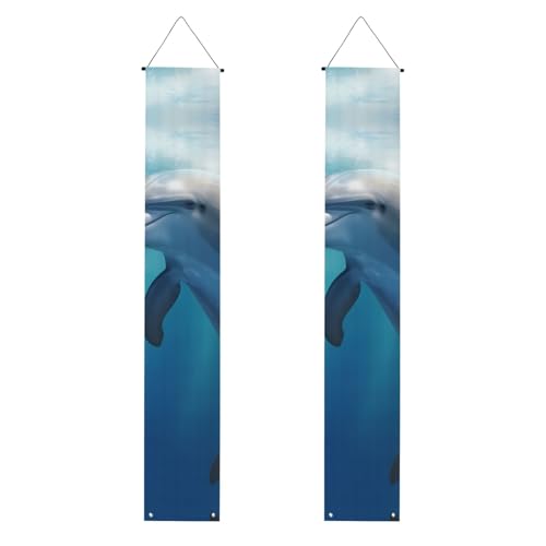 2 Stück Winter der Delfin Veranda Banner Haustürschild elegante Heimdekoration hängende Flaggen Veranda Schild Willkommensbanner für Outdoor Indoor Urlaub Supplies 180 x 30 cm 2 Stück Winter der Delfin Veranda Banner Haustürschild elegante Heimdekoration hängende Flaggen Veranda Schild Willkommensbanner für Outdoor Indoor Urlaub Supplies 180 x 30 cm von FHEDVBN