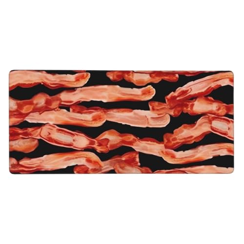Großes Gaming-Mauspad, 90 x 40 cm, Essensmuster, Schreibtischunterlage XXL, genähter Rand, rutschfestes Mauspad, erweiterte Tastatur, wasserdicht, Computer-Mauspad für Arbeit, Büro, Zuhause Großes Gaming-Mauspad, 90 x 40 cm, Essensmuster, Schreibtischunterlage XXL, genähter Rand, rutschfestes Mauspad, erweiterte Tastatur, wasserdicht, Computer-Mauspad für Arbeit, Büro, Zuhause von FHEDVBN