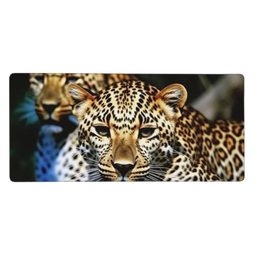 Großes Gaming-Mauspad, 90 x 40 cm, Leoparden-Schreibtischunterlage XXL, genähter Rand, rutschfestes Mauspad, verlängerte Tastatur, wasserdicht, Computer-Mauspad für Arbeit, Büro, Zuhause Großes Gaming-Mauspad, 90 x 40 cm, Leoparden-Schreibtischunterlage XXL, genähter Rand, rutschfestes Mauspad, verlängerte Tastatur, wasserdicht, Computer-Mauspad für Arbeit, Büro, Zuhause von FHEDVBN
