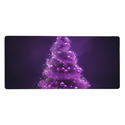 Großes Gaming-Mauspad, 90 x 40 cm, Weihnachtsbaum-Schreibtischunterlage mit genähtem Rand, rutschfest, erweitertes Tastatur-Pad, wasserdicht, Computer-Mauspad für Arbeit, Büro, Zuhause Großes Gaming-Mauspad, 90 x 40 cm, Weihnachtsbaum-Schreibtischunterlage mit genähtem Rand, rutschfest, erweitertes Tastatur-Pad, wasserdicht, Computer-Mauspad für Arbeit, Büro, Zuhause von FHEDVBN