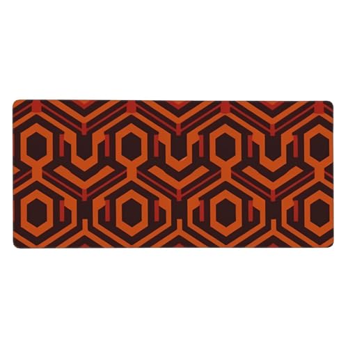 Großes Gaming-Mauspad, 90 x 40 cm, glänzendes Overlook, Schreibtischunterlage XXL, genähter Rand, rutschfestes Mauspad, erweiterte Tastatur, wasserdicht, Computer-Mauspad für Arbeit, Büro, Zuhause von FHEDVBN